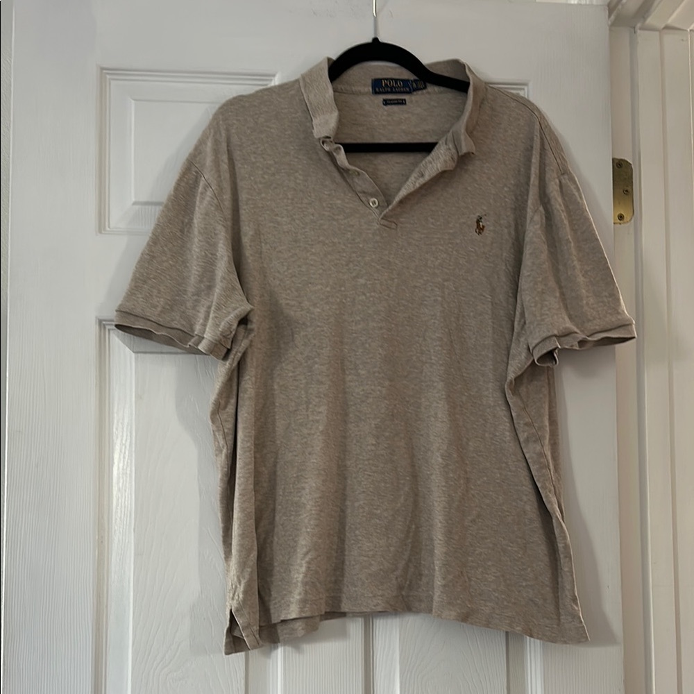 Men’s Polo by Ralph Lauren Tan Classic Polo Shirt